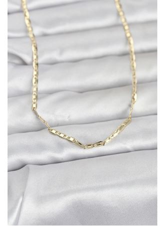 CM 14K Gold Renk Gemici Zincir Model 60 cm Kadın Kolye