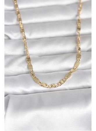 CM 14K Gold Renk Lazer Model 45 cm Kadın Kolye