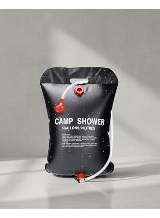 Solar Kamp Duşu 20 Litre Taşınabilir Şeffaf Su Seviyeli Dış Mekan Duş Sistemi