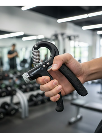 Ayarlanabilir El Yayı Sayaçlı Paslanmaz Çelik 5–60 Kg Direnç