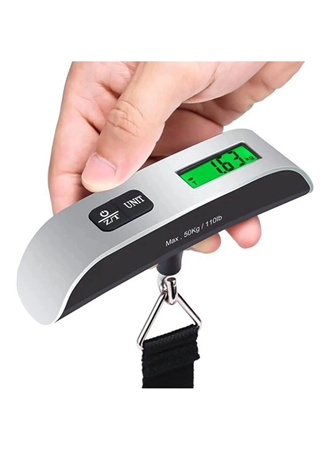 Dijital Işıklı Elektronik Askılı El Bagaj Tartısı Bavul Kantarı Seyahat Çantası 50kg (