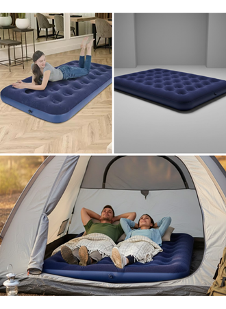 Çok Amaçlı Şişme Hava Yatağı Çift Kişilik Hızlı Şişirme Vanalı
