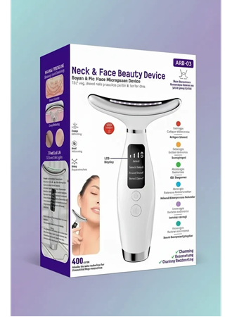 45 Derece Isıtmalı, 400mAh, LCD Göstergeli 7 Modlu, Boyun ve Yüz Sıkılaştırma Cihazı (