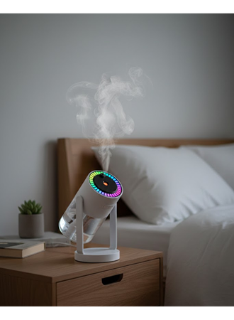 Araç ve Ev İçin Hava Nemlendirici Projektörlü Sessiz Buhar