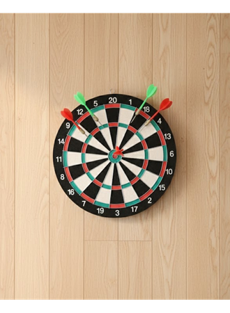 17 İnç Dart Tahtası Şık Tasarım Dayanıklı Yapı ve Dart Oku Hediyeli