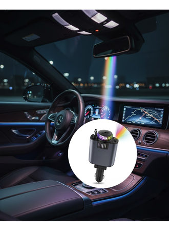 Araç İçi Çok Fonksiyonlu Şarj Cihazı Hava Nemlendirici Aroma ve Yıldız Işık