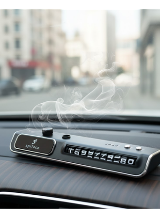 Araç Ön Cam Nemlendirici Telefon Numarası Gösterme Aparatı LED Işıklı