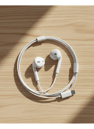 Type C Kablolu Kulak İçi Kulaklık Net Ses ve Güçlü Bas Deneyimi