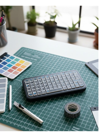 Şarjlı Kablosuz Mini RGB Klavye Uzun Pil Ömürlü