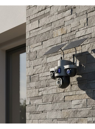 Kablosuz Solar IP Güvenlik Kamerası 12000mAh Bataryalı ve Hareket Algılamalı