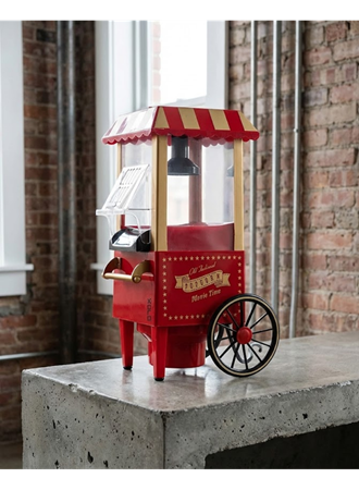 Nostaljik Tasarımlı Yağsız Mısır Patlatma Makinesi