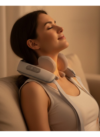 Isı Terapili Boyun ve Omuz Masaj Cihazı Sessiz Motorlu Çok Bölgeli Kullanım