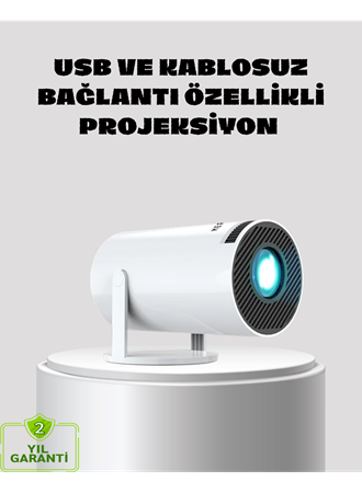 Kablosuz Bağlantılı Full HD Ev Sinema Projeksiyonu 160 ANSI Lümen