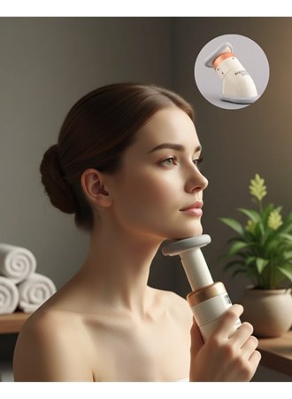 Çene ve Boyun Toparlayıcı Egzersiz Masaj Aleti Yaylı Sistemli