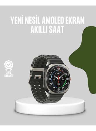 Akıllı Saat Kablosuz Şarj Arama Cevaplama ve Geniş Ekran Desteği