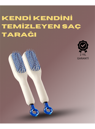 Kendini Temizleyen Masajlı Saç Tarağı – Anti-statik, Ergonomik Tasarım