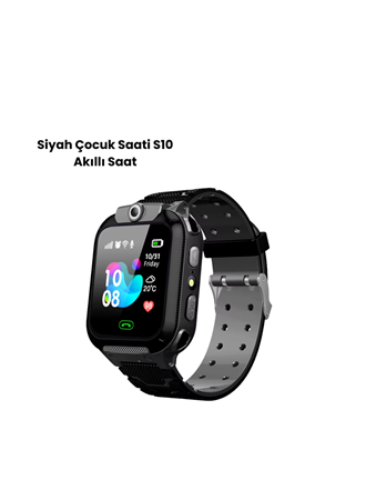 S10 Akıllı Çocuk Saati SİYAH