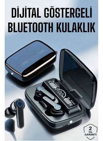 Bluetooth Kulaklık Dijital Göstergeli Kablosuz Uzun Pil Ömrü
