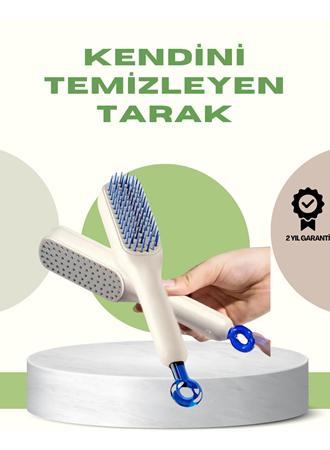 Anti-Statik Saç Tarağı – Kolay Temizlenebilir, Silikon Masaj Uçlu, Kompakt Boyut