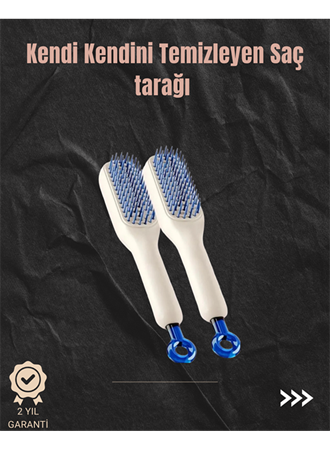 Kendini Temizleyen Hava Yastıklı Saç Tarağı – Düğümsüz Tarama
