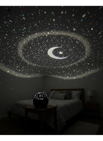 Fişli Yıldız Projektör Gece Lambası Müzikli