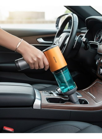 Araç İçi Mini El Süpürgesi Şarjlı Güçlü Vakum