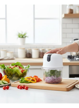 Mini Mutfak Robotu Sarımsak ve Sebze Doğrayıcı