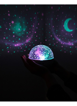 Fişli Yıldız Projektör Lamba Hoparlörlü Gece Işığı