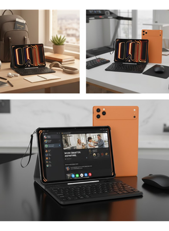 Tablet PC Klavyeli Set Geniş Ekran Yüksek Depolama ve Android Sistem