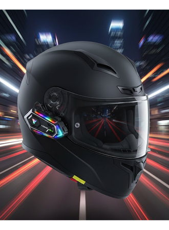 Çift Telefon Destekli Motosiklet Kask Bluetooth Kulaklık