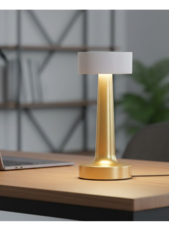 Şarj Edilebilir LED Abajur Dokunmatik IP20 Korumalı