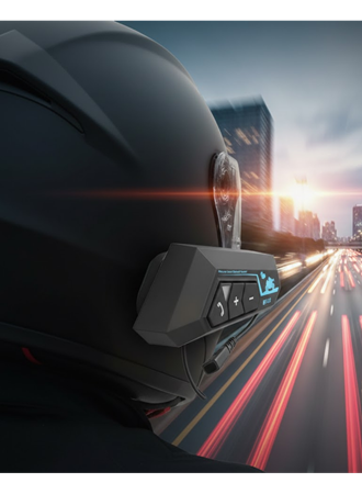 Su Geçirmez Motosiklet Kask Kulaklık 1000mAh Batarya