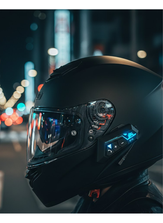 Motosiklet Kask Bluetooth Kulaklık 20 Saat Konuşma Süresi