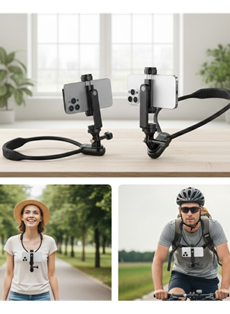 Hızlı Tak Çıkar Özellikli Boyun Askılı Telefon Sabitleyici