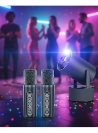 Android Sistemli Projeksiyon Kareoke Cihazı 180° Döner Başlıklı