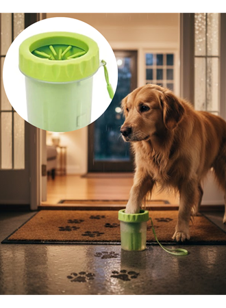 Orta ve Büyük Irk Köpekler İçin Pati Yıkama Kabı Pratik Hijyen Çözümü