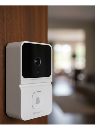 Şarjlı Akıllı Kapı Zili 85° Geniş Açı Mobil Bildirimli