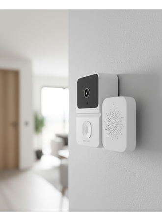 WiFi Akıllı Kapı Zili Kamera Gece Görüşlü Çift Yönlü Sesli