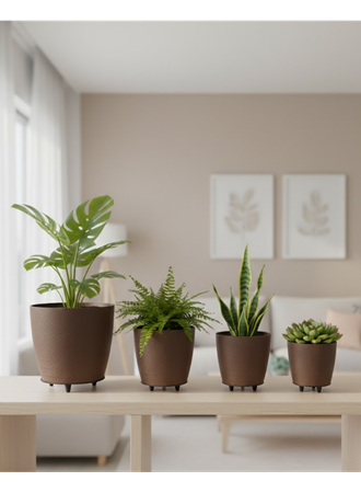 4LÜ VAZO KAHVERENGİ