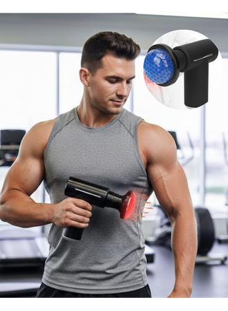 Şarjlı Masaj Tabancası Sıcak Soğuk Terapi Sessiz Güçlü Motorlu