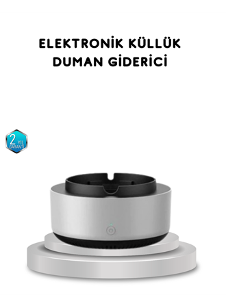 Sigara Dumanı ve Koku Giderici Hava Temizleyici Küllük – 2 Katmanlı Filtreli