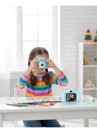 Mavi HD Taşınabilir Mini Kamera Video Kayıt ve Fotoğraf Çekim Özellikli
