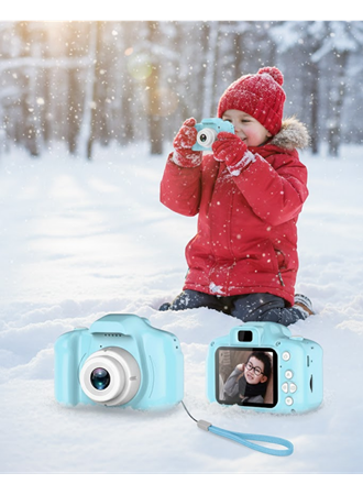 Mavi Mini HD Video Kamera Fotoğraf Çekimli Genişletilebilir Hafızalı Şarjlı Model