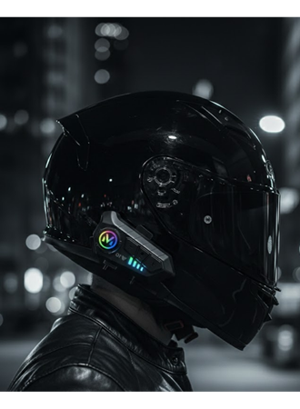 Bluetooth 5.3 Kask İçi Intercom Kulaklık 1000 m Mesafe 1000 mAh