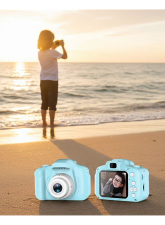 Mavi HD Taşınabilir Mini Dijital Kamera Video ve Fotoğraf Kayıt Özellikli