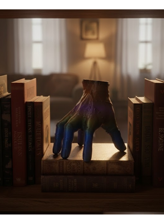 3D Modern Rengarenk El Heykeli 27x22 cm Statement Dekor