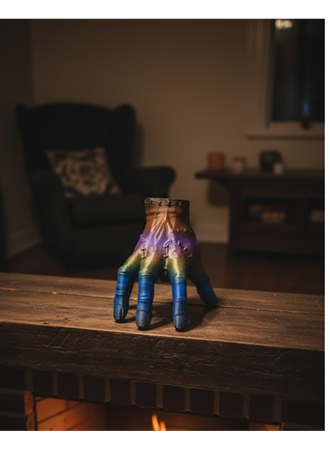 3D Renk Geçişli El Obje 27x22 cm Büyük Boy Ev Dekorasyonu