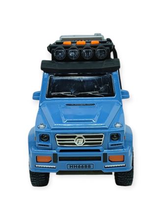 Sesli Işıklı Metal Off- Road Araba 17 cm - D700-04 - Mavi