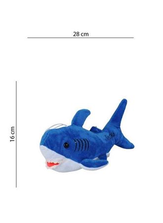 Köpekbalığı Sesli Baby Shark Müzikli 28 cm - 1811201 - Mavi