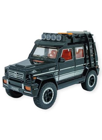 Sesli Işıklı Metal Off- Road Araba 16 cm - D700-04 - Siyah